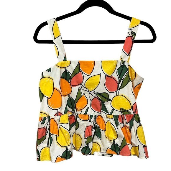 Crosby by Mollie Burch Kami Tank Top in Citron Print - Picture 2 of 7